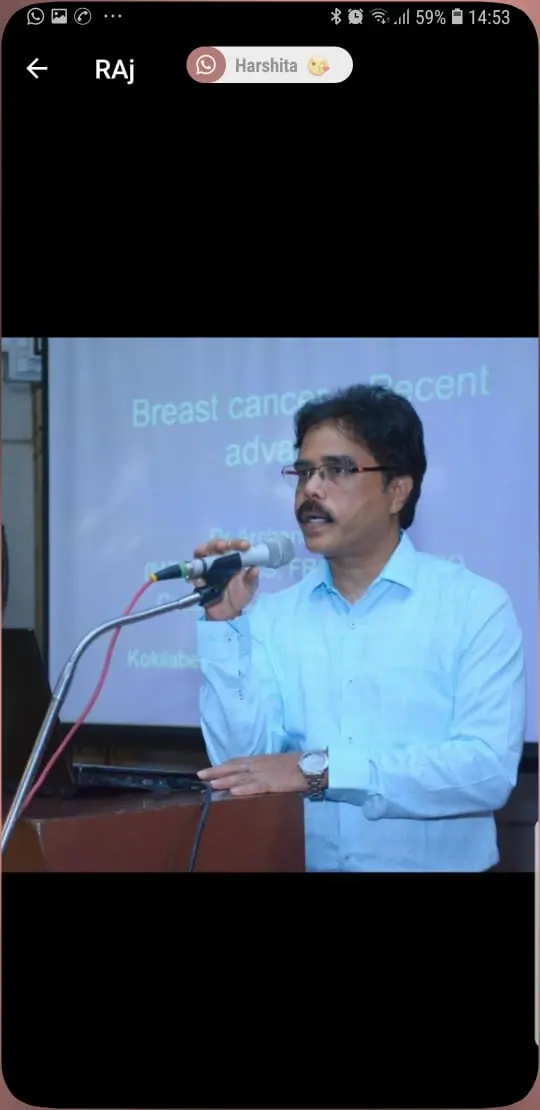 Dr. Rajesh Sinha at a Press Conference